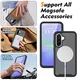 Samsung A37 / A36 / A56 Hoesje Full Protect 360° Cover MagSafe Matte Zwart afbeelding 4