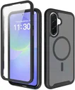 Samsung A37 / A36 / A56 Hoesje Full Protect 360° Cover MagSafe Matte Zwart