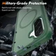 Samsung A37 / A36 / A56 Hoesje Full Protect 360° Cover MagSafe Matte Groen afbeelding 4