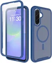 Samsung A37 / A36 / A56 Hoesje Full Protect 360° Cover MagSafe Matte Blauw