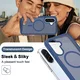 Samsung A37 / A36 / A56 Hoesje Full Protect 360° Cover MagSafe Matte Blauw afbeelding 8