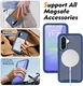 Samsung A37 / A36 / A56 Hoesje Full Protect 360° Cover MagSafe Matte Blauw afbeelding 5
