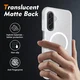 Samsung A17 / A16 / A26 Hoesje Full Protect 360° Cover MagSafe Matte Transparant afbeelding 2