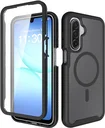 Samsung A17 / A16 / A26 Hoesje Full Protect 360° Cover MagSafe Matte Zwart