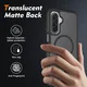 Samsung A17 / A16 / A26 Hoesje Full Protect 360° Cover MagSafe Matte Zwart afbeelding 2