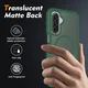Samsung A17 / A16 / A26 Hoesje Full Protect 360° Cover MagSafe Matte Groen afbeelding 2
