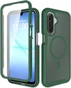 Samsung A17 / A16 / A26 Hoesje Full Protect 360° Cover MagSafe Matte Groen