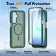 Samsung A17 / A16 / A26 Hoesje Full Protect 360° Cover MagSafe Matte Groen afbeelding 7