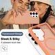 Samsung S26 Ultra Hoesje Full Protect 360° Cover met MagSafe Matte Oranje afbeelding 6