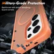 Samsung S26 Ultra Hoesje Full Protect 360° Cover met MagSafe Matte Oranje afbeelding 2