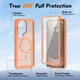 Samsung S26 Ultra Hoesje Full Protect 360° Cover met MagSafe Matte Oranje afbeelding 5