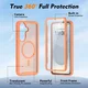 Samsung S26 Plus Hoesje Full Protect 360° Cover met MagSafe Matte Oranje afbeelding 7