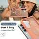 Samsung S26 Plus Hoesje Full Protect 360° Cover met MagSafe Matte Oranje afbeelding 8