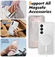 Samsung Galaxy S26 Hoesje Full Protect 360° Cover met MagSafe Matte Transparant afbeelding 5