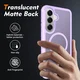 Samsung Galaxy S26 Hoesje Full Protect 360° Cover met MagSafe Matte Paars afbeelding 2