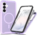 Samsung Galaxy S26 Hoesje Full Protect 360° Cover met MagSafe Matte Paars