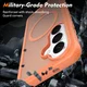 Samsung Galaxy S26 Hoesje Full Protect 360° Cover met MagSafe Matte Oranje afbeelding 4