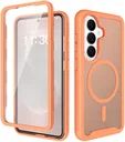 Samsung Galaxy S26 Hoesje Full Protect 360° Cover met MagSafe Matte Oranje
