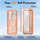 Samsung Galaxy S26 Hoesje Full Protect 360° Cover met MagSafe Matte Oranje afbeelding 6