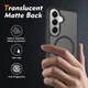 Samsung Galaxy S26 Hoesje Full Protect 360° Cover met MagSafe Matte Zwart afbeelding 2