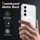 Samsung Galaxy S25 FE Hoesje Full Protect 360° Cover MagSafe Matte Transparant afbeelding 2