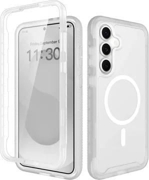 Samsung Galaxy S25 FE Hoesje Full Protect 360° Cover MagSafe Matte Transparant