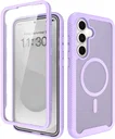 Samsung Galaxy S25 FE Hoesje Full Protect 360° Cover met MagSafe Matte Paars