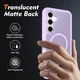 Samsung Galaxy S25 FE Hoesje Full Protect 360° Cover met MagSafe Matte Paars afbeelding 2