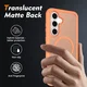 Samsung Galaxy S25 FE Hoesje Full Protect 360° Cover met MagSafe Matte Oranje afbeelding 2