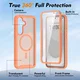 Samsung Galaxy S25 FE Hoesje Full Protect 360° Cover met MagSafe Matte Oranje afbeelding 7