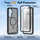 Samsung Galaxy S25 FE Hoesje Full Protect 360° Cover met MagSafe Matte Zwart afbeelding 5
