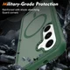 Samsung Galaxy S25 FE Hoesje Full Protect 360° Cover met MagSafe Matte Groen afbeelding 4