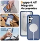 Samsung Galaxy S25 FE Hoesje Full Protect 360° Cover met MagSafe Matte Blauw afbeelding 6