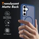 Samsung Galaxy S25 FE Hoesje Full Protect 360° Cover met MagSafe Matte Blauw afbeelding 2