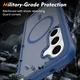 Samsung Galaxy S25 FE Hoesje Full Protect 360° Cover met MagSafe Matte Blauw afbeelding 4