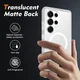 Samsung S25 Ultra Hoesje Full Protect 360° Cover met MagSafe Matte Transparant afbeelding 2
