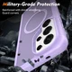 Samsung Galaxy S25 Ultra Hoesje Full Protect 360° Cover met MagSafe Matte Paars afbeelding 3