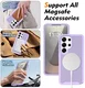 Samsung Galaxy S25 Ultra Hoesje Full Protect 360° Cover met MagSafe Matte Paars afbeelding 4