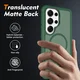 Samsung Galaxy S25 Ultra Hoesje Full Protect 360° Cover met MagSafe Matte Groen afbeelding 2