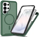 Samsung Galaxy S25 Ultra Hoesje Full Protect 360° Cover met MagSafe Matte Groen