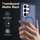 Samsung Galaxy S25 Ultra Hoesje Full Protect 360° Cover met MagSafe Matte Bluaw afbeelding 2
