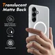 Samsung Galaxy S25 Plus Hoesje Full Protect 360° Cover MagSafe Matte Transparant afbeelding 2