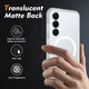 Samsung Galaxy S25 Hoesje Full Protect 360° Cover met MagSafe Matte Transparant afbeelding 2