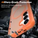 Samsung Galaxy S25 Hoesje Full Protect 360° Cover met MagSafe Matte Oranje afbeelding 4