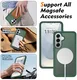 Samsung Galaxy S25 Hoesje Full Protect 360° Cover met MagSafe Matte Groen afbeelding 5