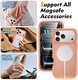 Apple iPhone 17 Pro Max Hoesje Full Protect 360° Cover met MagSafe Matte Oranje afbeelding 5