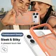 Apple iPhone 17 Pro Max Hoesje Full Protect 360° Cover met MagSafe Matte Oranje afbeelding 8
