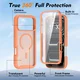 Apple iPhone 17 Pro Max Hoesje Full Protect 360° Cover met MagSafe Matte Oranje afbeelding 7