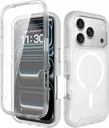 Apple iPhone 17 Pro Hoesje Full Protect 360° Cover met MagSafe Matte Transparant