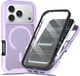 Apple iPhone 17 Pro Hoesje Full Protect 360° Cover met MagSafe Matte Paars